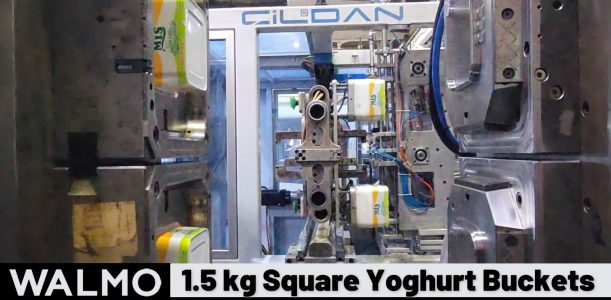 Production of 1.5 kg Square Yoghurt Buckets