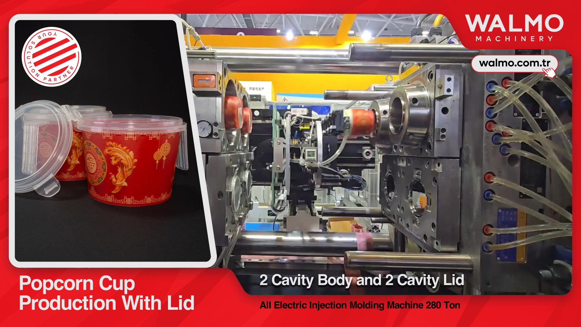 Popcorn Cup Production With Lid