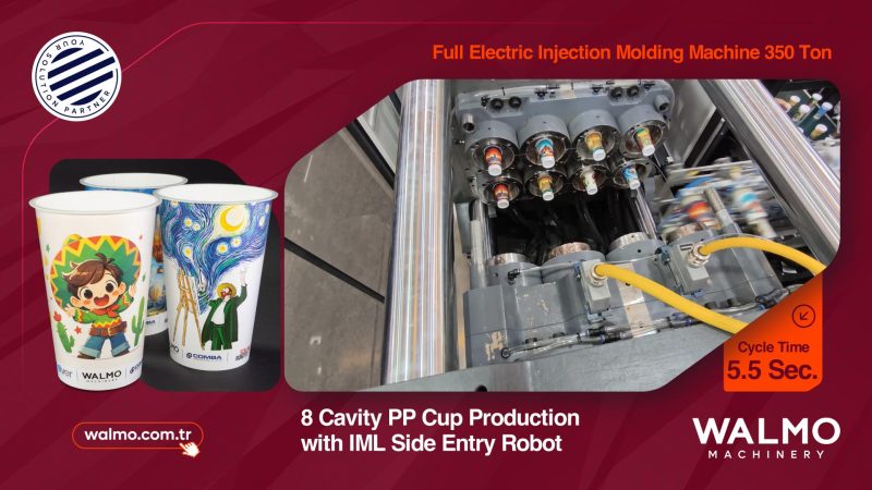 IML Side Entry Robot 8 Cavity Cup Porudction
